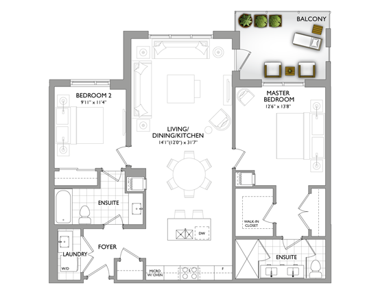 42 Mill Street Vista Suites 1091 square feet