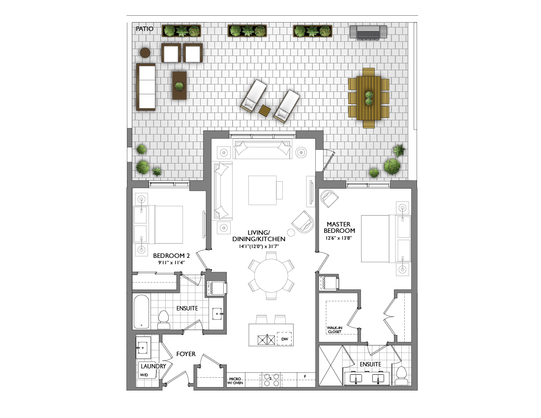 42 Mill Street Garden Suite 1201 square feet