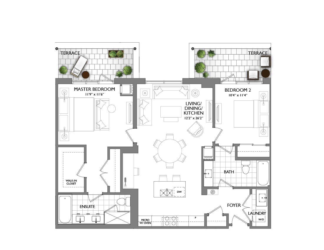 42 Mill Street Penthouse Suite1145 square feet