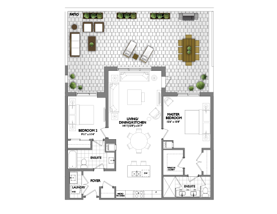 42 Mill Street Garden Suites 1201 square feet