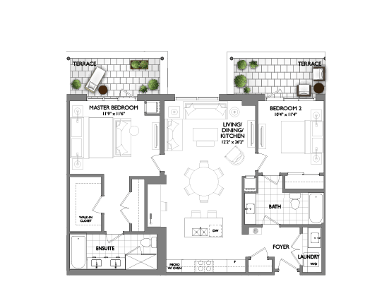 42 Mill Street Penthouse Suites 1145 square feet