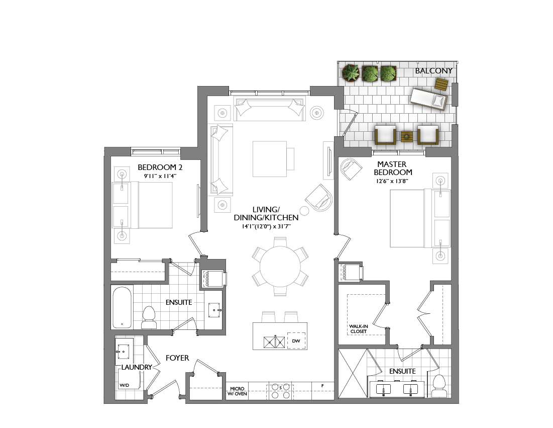 42 Mill Street Vista Suite 1202 square feet
