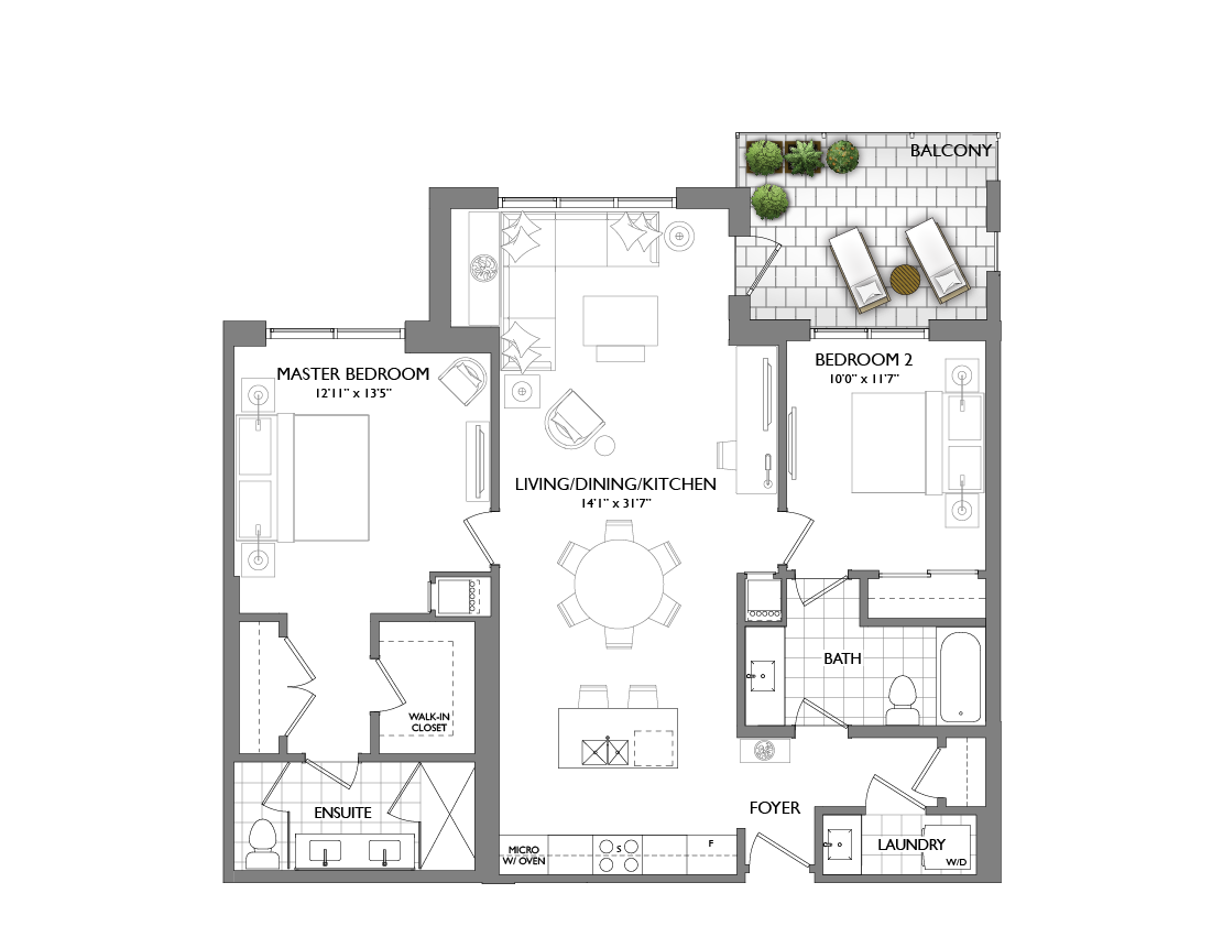 42 Mill Street Vista Suite 1209 square feet